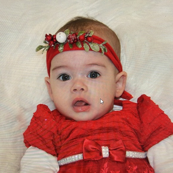 Christmas photography prop newborn headband - Picture 4 of 4